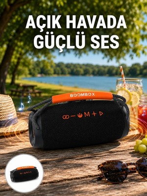 Bluetooth 5.1 Kablosuz Hoparlör Derin Bas Rgb Işıklı Yeni Nesil - HPSBYI3786-6216