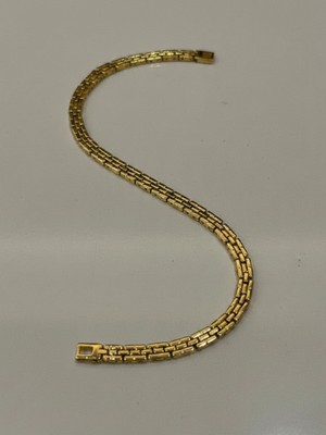 Xuping Jewelry Kadın Gold Vıp Seri Zirkon Taşlı Kare Plaka Model Kararmaz Bileklik