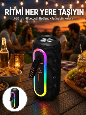 Kablosuz Bluetooth Hoparlör Taşınabilir Çoklu Bağlantılı Özelliği Yeni Nesi - HPSBYI6001-7