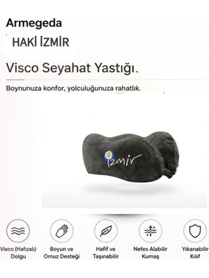 armegeda sıradışı tasarımlar Armegeda Haki Izmir Viisco Seyahat Yastığı