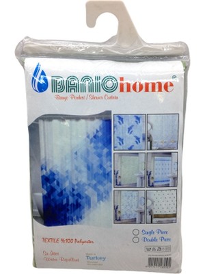 İlk El Grup Polyester Çift Kanat Su Itici Banyo Perdesi 90X200CM