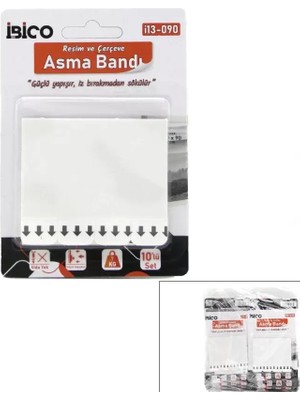 Nemere İthalat Resim ve Çerçeve Asma Bandı - 10'lu Paket - 7 kg Taşıma Kapasitesi Nemere Ithalat