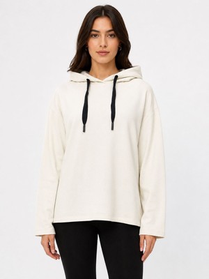 Neden Tekstil Kadın Kapüşonlu Rahat Kesim Sweatshirt