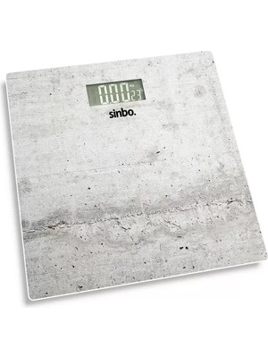 Sinbo Dijital Tartı - Beyaz Renk - 180 kg Maks Kapasite - LCD Ekran Midastech