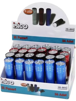 Mini El Feneri - Pilli - 9 Ledli Midastech