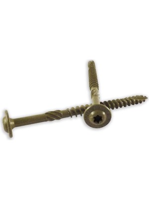 Mey İthalat Woodpro Fasteners ST516X318B 5/16-Inç x 3-1/8-Inç Uzunluk Yuvarlak Yıkama Başlığı Dış Ahşap Vidalar, 250'LI Paket