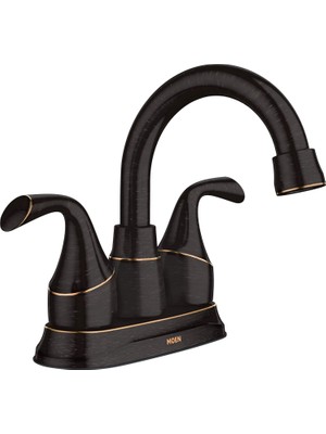 Mey İthalat Moen 84115BRB 84115 Idora Iki Saplı Centerset Banyo Lavabo Bataryası Drenaj Montajlı, Akdeniz Bronz