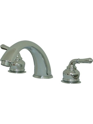 Mey İthalat Kingston Brass KB36 Magellan Geniş Roma Küveti Doldurma Musluğu Metal Kollu