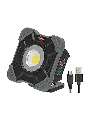 Mey İthalat Brennenstuhl Şarj Edilebilir LED Çalışma Lambası Sh 1000 Ma (1000LM, IP54, Mıknatıslı ve Çıtçıtlı Şarj Edilebilir LED Çalışma Lambası, Sağlam Gövde)