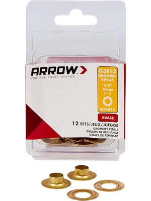 Mey İthalat Arrow G3812 10MM Pirinç Kuşgözü Perçin