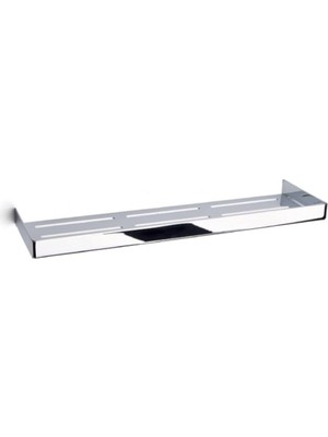Mey İthalat System Banyo Krom Duş Rafı Krom Renk 50X100X400 mm Beyaz Tek Ebat BA3003 043 Cr