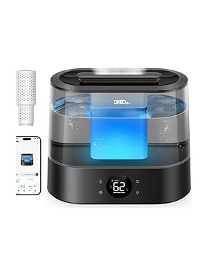 Mey İthalat Dreo Akıllı Nemlendiriciler Yatak Odası Için, Üstten Dolumlu 4l Süper Büyük Nemlendirici, 28 Db, 36 Saat Çalışma Süresi, Dokunmatik/uygulama/ses Kontrolü, Iç Mekanlar Için Soğuk Sisli Nemlendiriciler