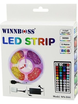 Die Grup Rgb 3çip Kumandalı Şerit LED 5mt (5324)