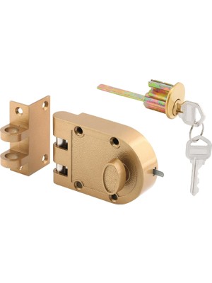 Mey İthalat Prime-Line Prime Line U9970 10CM - 0.8cm Brass Diecast Jimmy-Proof Deadlock