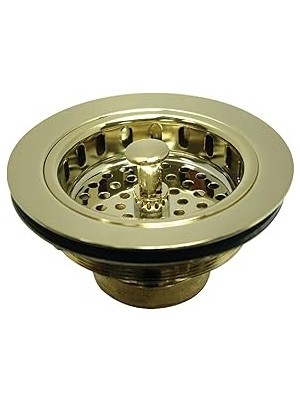 Mey İthalat Kingston Brass KBS1002 Döküm Ağır Hizmet Sepet Süzgeç, Cilalı Pirinç