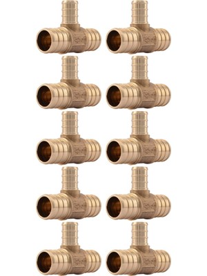 Mey İthalat Shark UC412LFA10 3/10,2 cm x 3/10,2 cm x 1/5,1 cm Pirinç Pex Azaltır Çay 10 Paket
