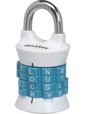 Mey İthalat Master Lock Dikey Zuruecksetzbar Kelime Kombinasyon Asma Kilit, 1535DWD