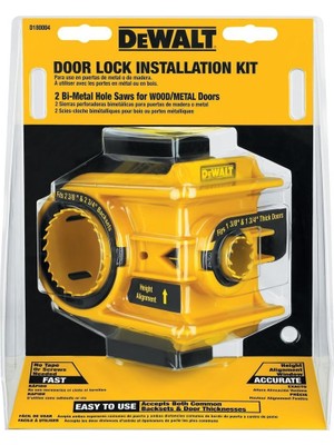 Mey İthalat Dewalt D180004 Bi-Metal Kapı Kilidi Montaj Seti