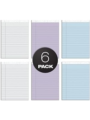 Mey İthalat Tops Prism+ Yazı Blokları, 21 x 29 Cm, Farklı Renkler, Her Biri 2 Adet: Gri, Orkide, Mavi, Protokol Çizgileri, 50 Yaprak, Delikli Sayfa, 6 Adet (63116)