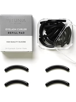 Mey İthalat Petunia Skincare Siyah Kirpik Bigudi Yedekleri (24'lü Paket) Yedek Pedler | Göz Kirpik ve Kozmetik Aksesuar | Kalıcı Bukleler ve Yoğun Kirpikler Oluşturun | Standart Bukleler Için Evrensel Uyum