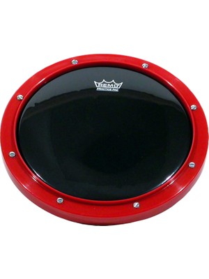 Mey İthalat Remo RT-0008-58 20,32 cm Kırmızı Ayarlanabilir Egzersiz Pedi Ambassador Abanoz Davul Başlıklı