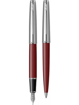 Scrikss 78 Dolmakalem+Tükenmez Kalem 2 Li Set Bordo