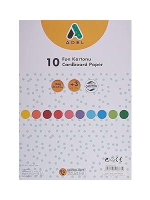 Mey İthalat Adel Fon Kartonu, 25X35, Karışık, 10'lu