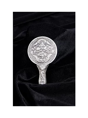 Mey İthalat Turan Design. 925 Ayar Gümüş Mini Boy El Aynası