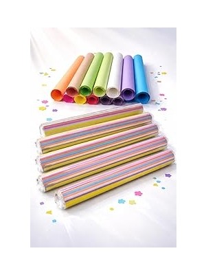 Mey İthalat 50 Adet 50X70 cm Fon Kartonu 10 Renk(5 Rulo) Fon Kartonu