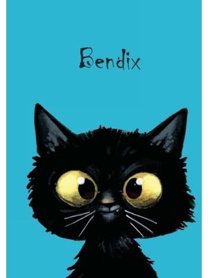 Mey İthalat Bendix: Personalisiertes Notizbuch, Dın A5, 80 Blanko Seiten Mit Kleiner Katze Auf Jeder Rechten Unteren Seite. Durch Vornamen Auf Dem Cover, Eine ... Coverfinish. Über 2500 Namen Bereits Verf