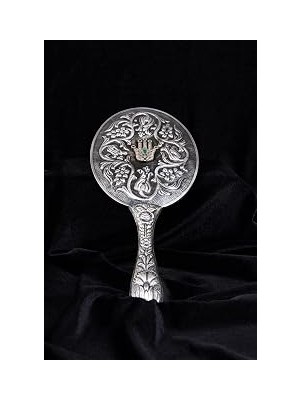 Mey İthalat Turan DESIGN.925 Ayar Gümüş Fatma'nın Eli Motifli El Aynası