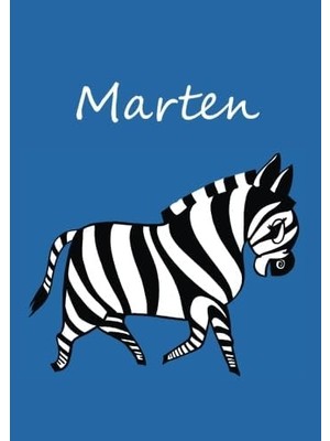 Mey İthalat Marten: Individualisiertes Malbuch / Notizbuch / Tagebuch - Zebra - A4 - Blanko