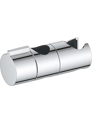 Mey İthalat Grohe Vitalio Universal Duş Başlığı Tutucu, 22 mm Sürgülü Raylar ile Uyumlu, El Duşu Tutucu, Duş Başlığı Askısı, Hareketli, Ayarlanabilir, Krom, 27723001
