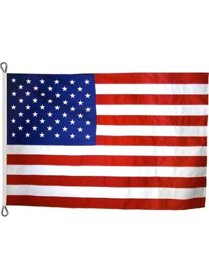 Mey İthalat Annin Amerikan Bayrağı 2,4 x 3,6 M Tough-Tex En Güçlü, En Uzun Ömürlü Bayrak YAPICILARI,%100 Abd'de Dikilmiş Şeritler, Işlemeli Yıldızlar ve Halatlı Başlık. Model 2750
