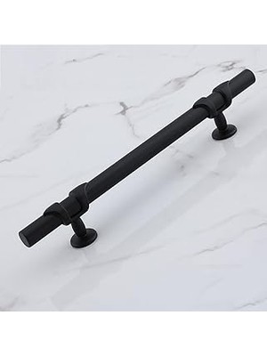 Mey İthalat 10 Adet Maça Siyah Metal Kulp 128 Mm-12,8 cm Mobilya Çekmece Mutfak Dolabı Dolap Kulplar Kulbu Kulpu