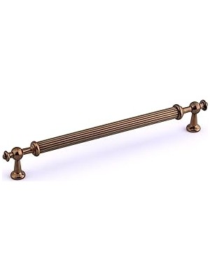 Mey İthalat Nesil Çizgili 288 mm Bronz Metal Mobilya Kolu Mutfak Dolabı Çekmece Kapak Kulpu Kulp Tasarımı