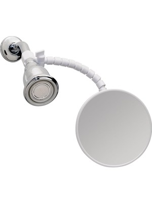 Mey İthalat Interdesign 20301EU Beschlagfreier Duschspiegel Flex, Beyaz