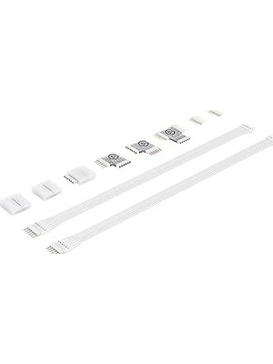 Mey İthalat Elgato Light Strip Işık Şeridi Konnektör Seti, 2 x Clip To Clip Konnektör, 1 x Clip To Pin Konnektör, 2 x L Konnektör, 1 x T Konnektör, 2 x 20CM Uzatma Kablosu, 2 x Pin Konnektör (10LAF9901)