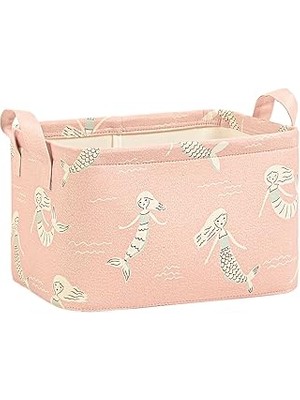 Mey İthalat Ocean Home Textile Çocuk Odası Deniz Kızı Sepet 30 x 21 x 18 cm