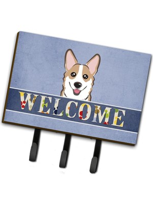 Mey İthalat Caroline's Treasures 's BB1439TH68 Corgi, Welcome Leine Oder Schlüsselhalter, Groß, Multicolor