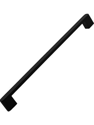 Mey İthalat Uhud Kulp 224 mm Siyah Metal Mutfak Mobilya Çekmece Mutfak Dolap Dolabı Kulpları Kapak Kulbu 22.4 cm