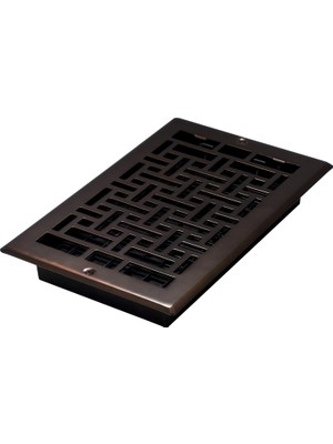Mey İthalat Decor Grates AJL610W-RB Oriental Duvar Kaydı, 15X25 Cm, Ovuşturulmuş Bronz Kaplama
