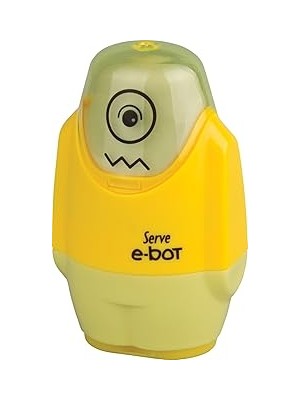 Mey İthalat Serve E-Bot Silgili Kalemtiraş Fosforlu Sari