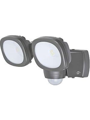 Mey İthalat Brennenstuhl Pilli LED Spot Lamba Lufos / Kablosuz LED Dış Mekan Spotu Pilli ve Hareket Sensörlü, 8 Adet LED Lamba, 2 x 240 Lümen, Dış Mekan Için