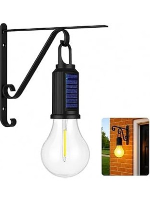 Mey İthalat Kyrotech Güneş Enerjili Dış Mekan Duvar Lambası, USB Type-C Şarjlı, 3 Işık Modlu, Su Geçirmez LED Solar Bahçe Lambası, Ferforje Askılı Balkon Veranda Garaj Kapı Önü Aydınlatma, 2’li Set