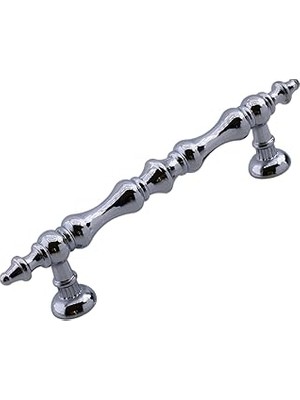 Mey İthalat Nilay Parlak Krom Metal Kulp 96 mm - 9.6 cm Mobilya Çekmece Mutfak Dolabı Dolap Kulpları Kulbu Kulpu