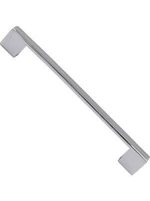 Mey İthalat 10 Adet Gölcük Düz Mobilya Mutfak Dolap Çekmece Dolabı Kapak Metal Kulpu Kulbu Kulpları Krom 160 mm