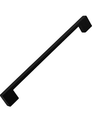 Mey İthalat Dar Köprü (224 mm - 22.4 Cm) Siyah Metal Mobilya Mutfak Çekmece Dolap Dolabı Kulbu Kulpu Kulpları