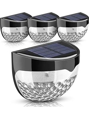 Mey İthalat Greentech Güneş Enerjili Duvar ve Çit LED Aydınlatma 4 ADET/GT-SL23
