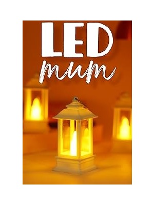 Mey İthalat 3 Adet LED Mum Mini Dörtgen Tip Pil Dahil Dumansız Alev Ledli Yapay Dekoratif Mum Işığı Beyaz PT434